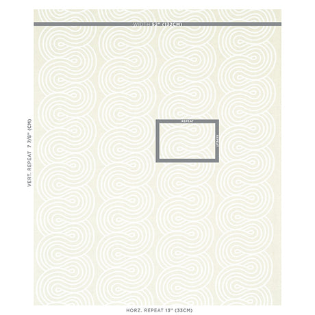 Schumacher Giraldi Embroidery Natural Fabric