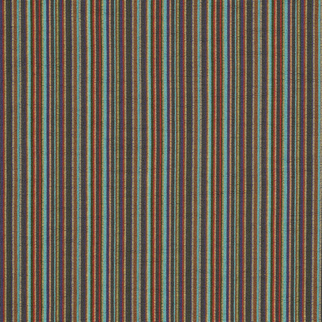 Schumacher Sinoir Stripe Multi Fabric - Eade's Wallpaper