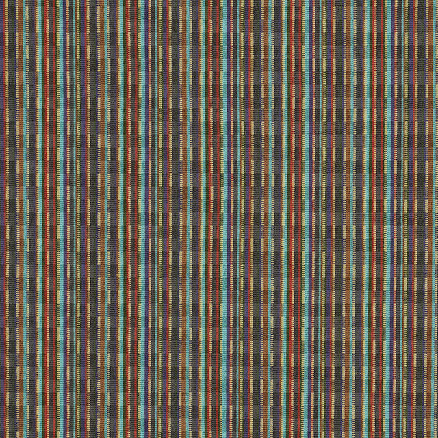 Schumacher Sinoir Stripe Multi Fabric - Eade's Wallpaper