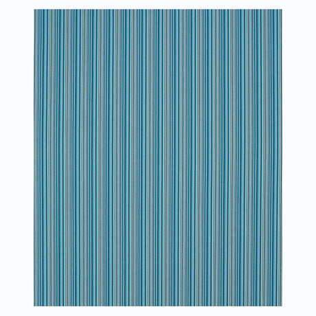 Schumacher Sinoir Stripe Blue Fabric - Eade's Wallpaper