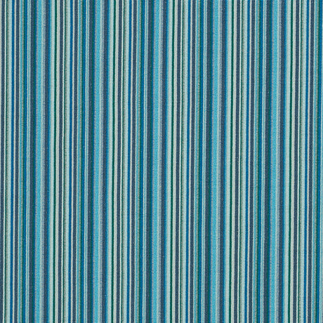 Schumacher Sinoir Stripe Blue Fabric - Eade's Wallpaper
