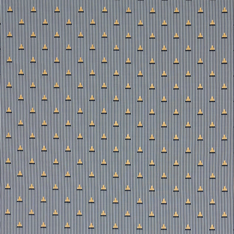 Schumacher Ludus Stripe Black Fabric - Eade's Wallpaper