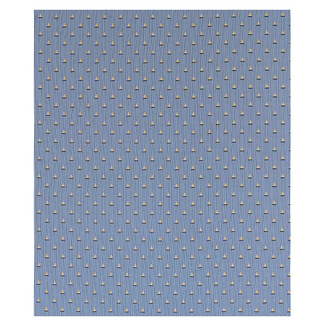 Schumacher Ludus Stripe Blue Fabric - Eade's Wallpaper