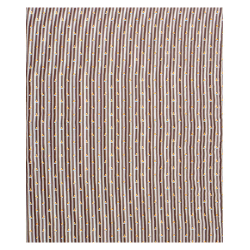 Schumacher Ludus Stripe Brown Fabric - Eade's Wallpaper