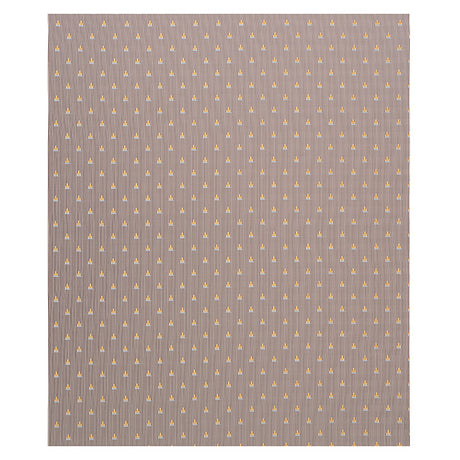 Schumacher Ludus Stripe Brown Fabric - Eade's Wallpaper