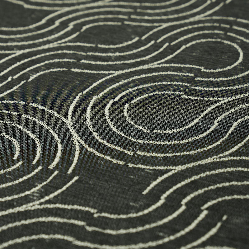 Schumacher Alma Indoor/Outdoor Carbon Fabric