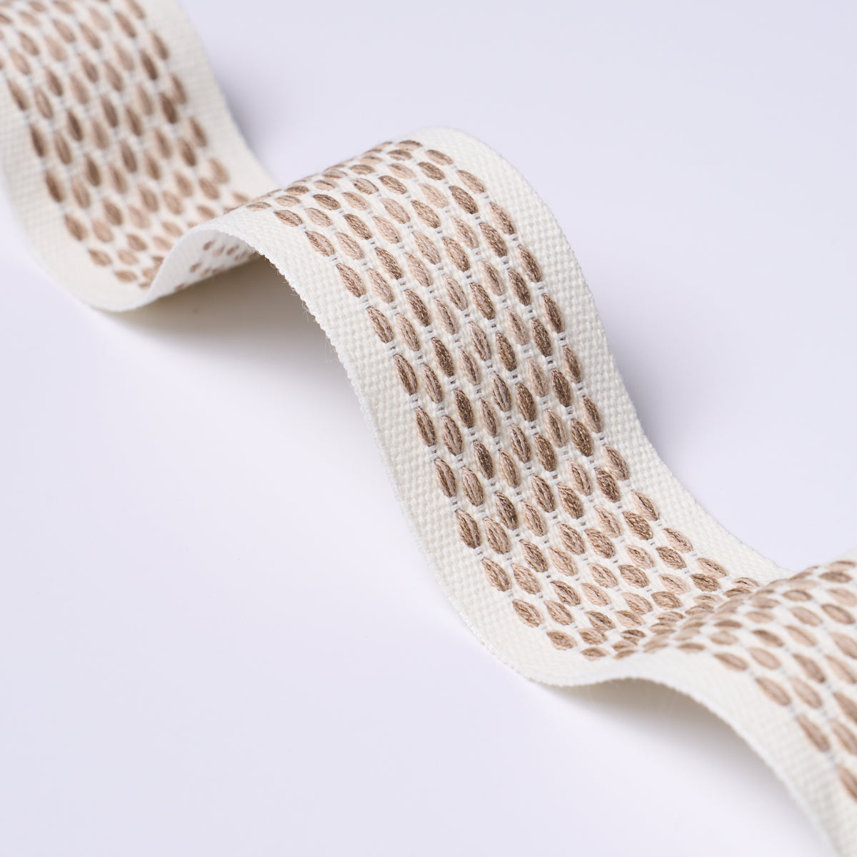 Schumacher 79429 PORTOLA TAPE INDOOR/OUTDOOR in FLAX Trim - 