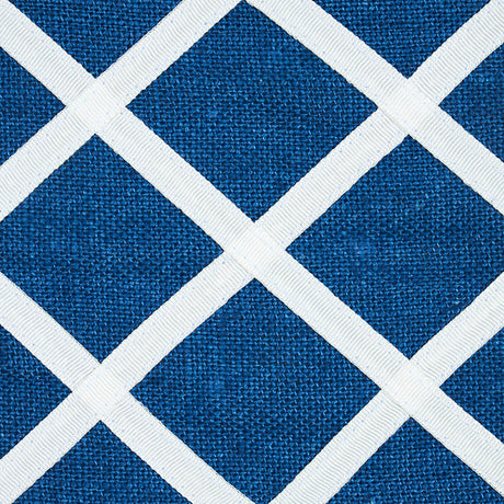 Schumacher 79441 ZELLA APPLIQUÃ‰D TAPE in BLUE Trim - HAPPY 