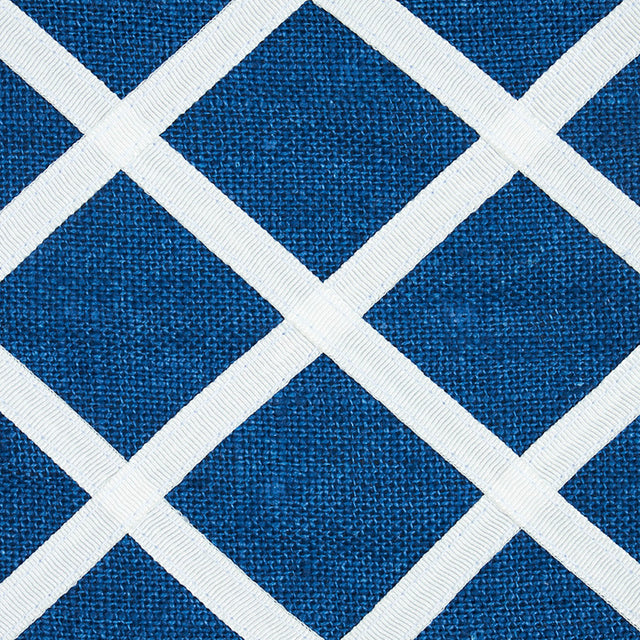 Schumacher 79441 ZELLA APPLIQUÃ‰D TAPE in BLUE Trim - HAPPY 