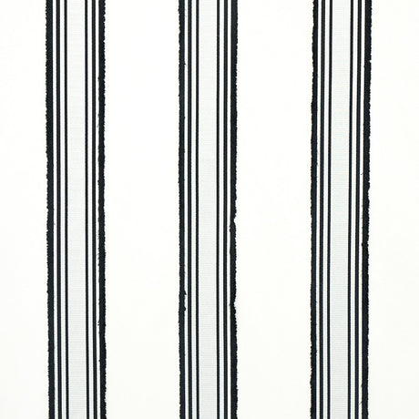 Schumacher Senza Satin Stripe Pearl Fabric - Eade's Wallpaper