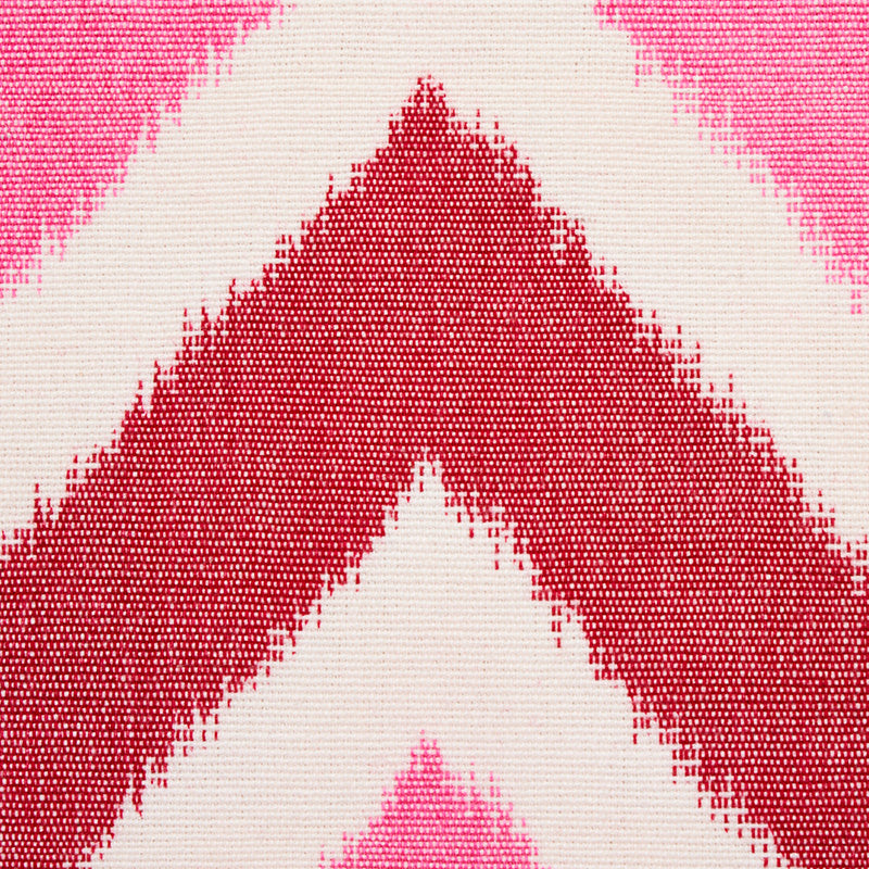 Schumacher Vedado Ikat Pink Fabric - Eade's Wallpaper