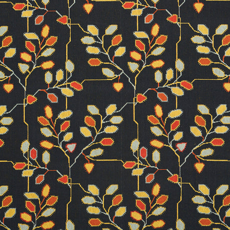 Schumacher Tumble Weed Épinglé Soot Fabric - Eade's Wallpaper