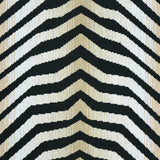 Schumacher Arcure Épinglé Zebra Black Fabric