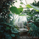 Schumacher Arcure Épinglé Zebra Black Fabric