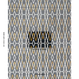 Schumacher Kyoto Trellis Soot Fabric - Eade's Wallpaper