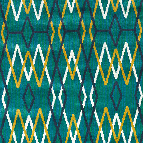 Schumacher Kyoto Trellis Emerald Fabric - Eade's Wallpaper