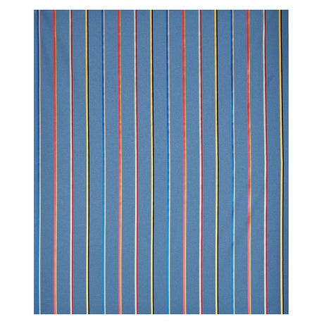 Schumacher Larivey Stripe Slate Fabric - Eade's Wallpaper