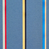 Schumacher Larivey Stripe Slate Fabric - Eade's Wallpaper