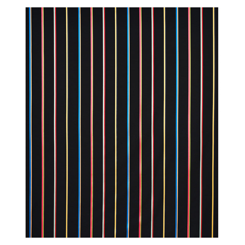 Schumacher Larivey Stripe Charcoal Fabric - Eade's Wallpaper