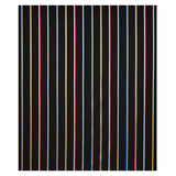 Schumacher Larivey Stripe Charcoal Fabric - Eade's Wallpaper