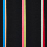 Schumacher Larivey Stripe Charcoal Fabric - Eade's Wallpaper