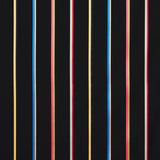 Schumacher Larivey Stripe Charcoal Fabric - Eade's Wallpaper