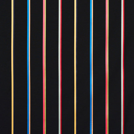 Schumacher Larivey Stripe Charcoal Fabric - Eade's Wallpaper