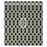 Schumacher Cleo Trellis Indoor/Outdoor Black Fabric