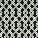 Schumacher Cleo Trellis Indoor/Outdoor Black Fabric