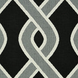 Schumacher Cleo Trellis Indoor/Outdoor Black Fabric