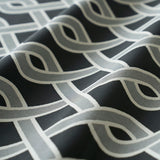 Schumacher Cleo Trellis Indoor/Outdoor Black Fabric