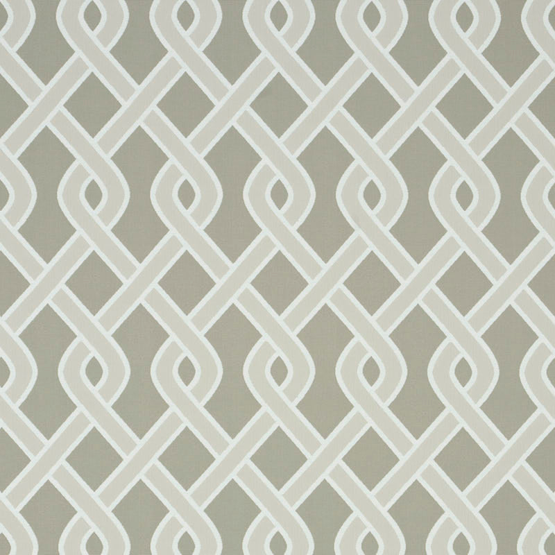 Schumacher Cleo Trellis Indoor/Outdoor Neutral Fabric