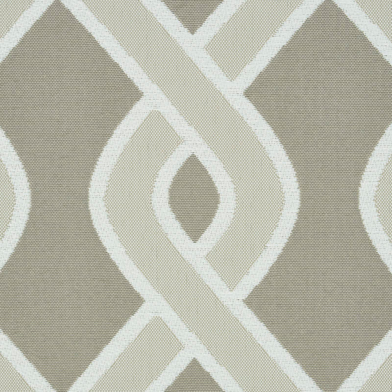 Schumacher Cleo Trellis Indoor/Outdoor Neutral Fabric