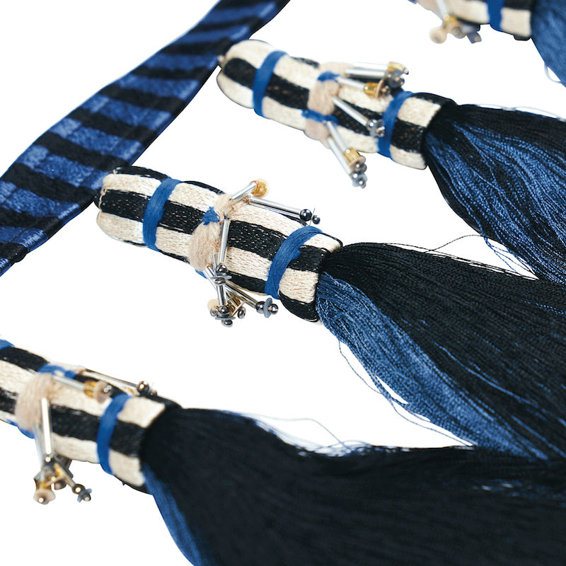 Schumacher 79600 ANTONY TASSEL TRIM in BLUE & BLACK Trim - R