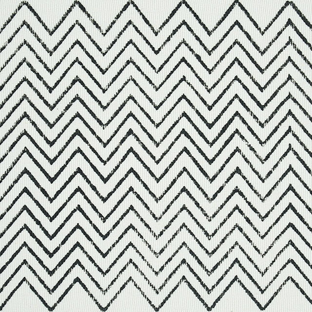 Schumacher 79650 LEORA HAND BLOCKED TAPE in CHARCOAL Trim - 