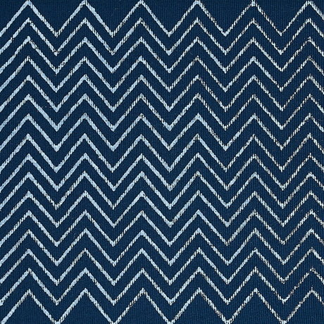 Schumacher 79652 LEORA HAND BLOCKED TAPE in INDIGO Trim - JA