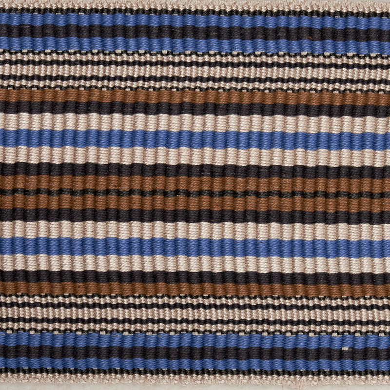 Schumacher 79740 TOPAKI STRIPE TAPE WIDE in BLUEBELL Trim - 