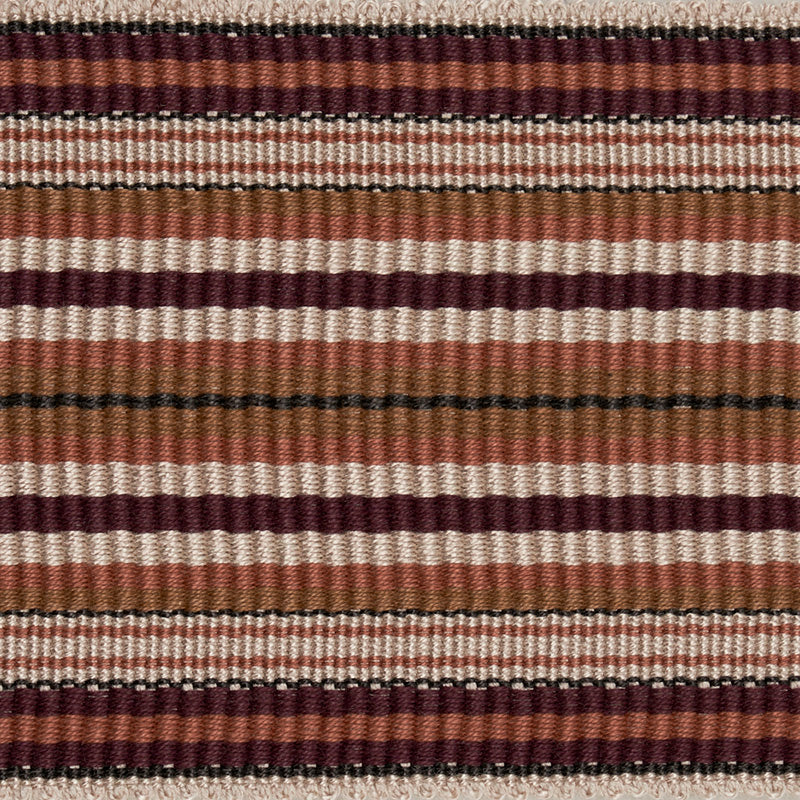 Schumacher 79742 TOPAKI STRIPE TAPE WIDE in AUBERGINE Trim -