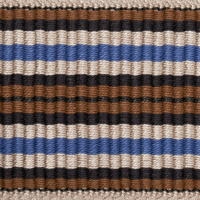 Schumacher 79750 TOPAKI STRIPE TAPE MEDIUM in BLUEBELL Trim 
