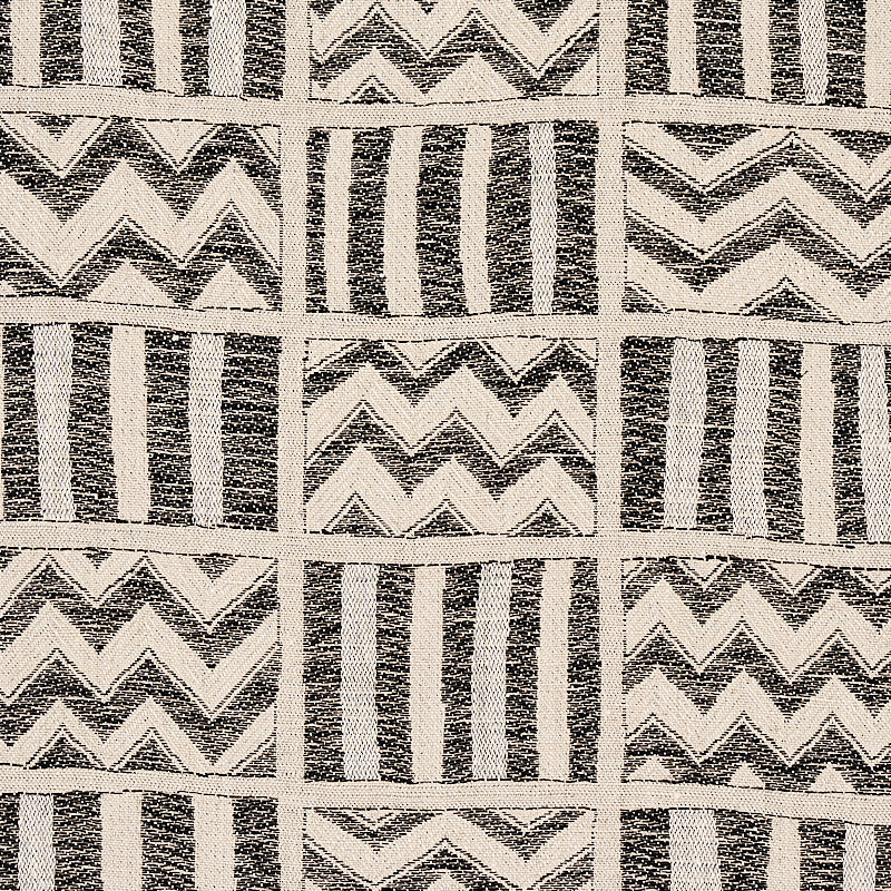 Schumacher Kudu Black Fabric - Eade's Wallpaper