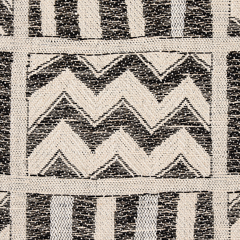 Schumacher Kudu Black Fabric - Eade's Wallpaper
