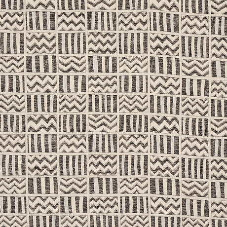 Schumacher Kudu Black Fabric - Eade's Wallpaper