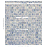 Schumacher Kudu Blue Fabric - Eade's Wallpaper