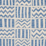 Schumacher Kudu Blue Fabric - Eade's Wallpaper