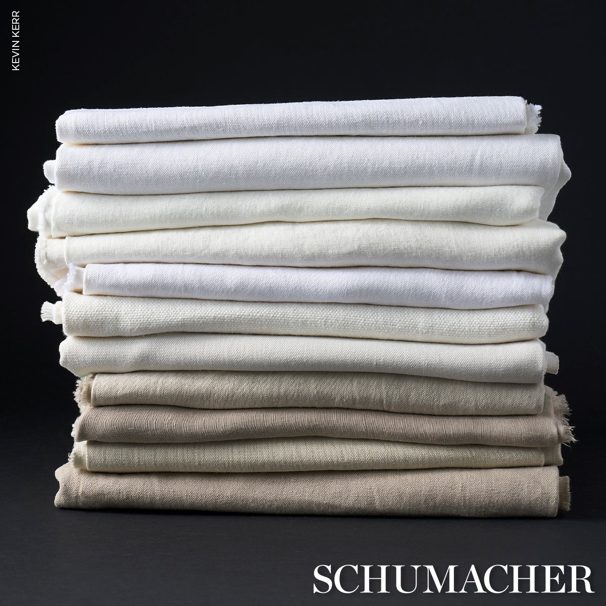 Schumacher 79772 GWENETH LINEN in LINEN Fabric - PERFECT BAS
