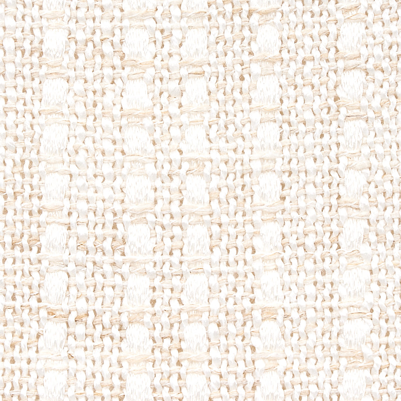 Schumacher Bohai Stripe Sheer Ivory Fabric