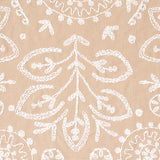 Schumacher Tiana Embroidery Natural Fabric - Eade's Wallpaper