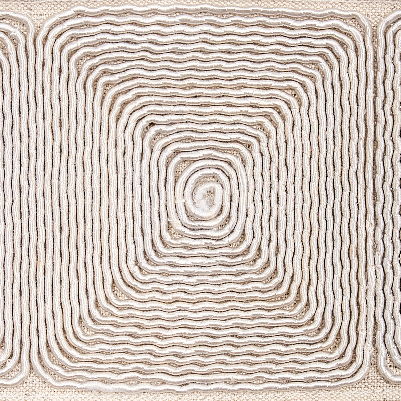 Schumacher 79890 NAUTILINA EMBROIDERED TAPE in NATURAL Trim 