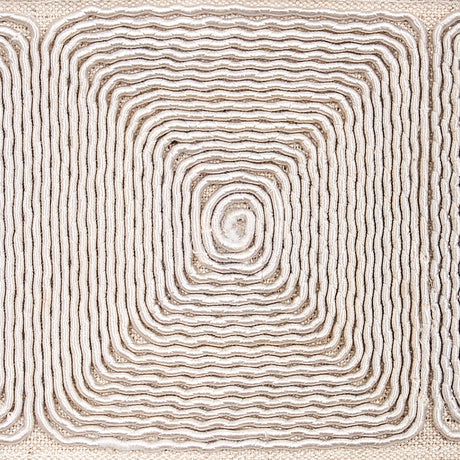 Schumacher 79890 NAUTILINA EMBROIDERED TAPE in NATURAL Trim 