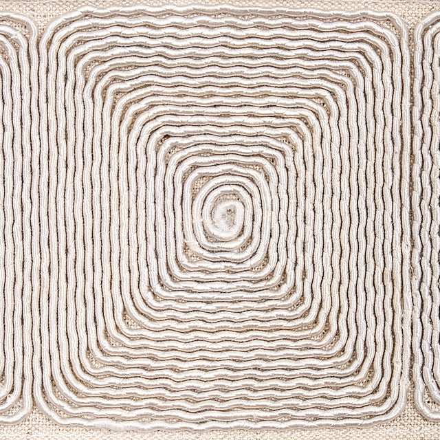 Schumacher 79890 NAUTILINA EMBROIDERED TAPE in NATURAL Trim 